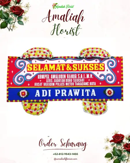 Papan Bunga Ucapan Selamat Tlogolele